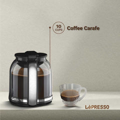 A Photo Of LePresso Dual Brew Drip Coffee & Espresso Machine - Black | LPCFFM0002-BK