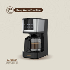 A Photo Of LePresso Rich Brew Coffee Machine Interactive Touch Display - Black | LPCFFM0006-BK