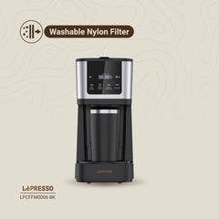 A Photo Of LePresso Rich Brew Coffee Machine Interactive Touch Display - Black | LPCFFM0006-BK