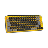 Logitech 920-010735 POP Keys Wireless Mechanical Keyboard with Customizable Emoji Keys - Blast Yellow