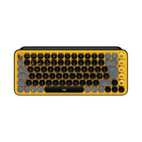 Logitech 920-010735 POP Keys Wireless Mechanical Keyboard with Customizable Emoji Keys - Blast Yellow