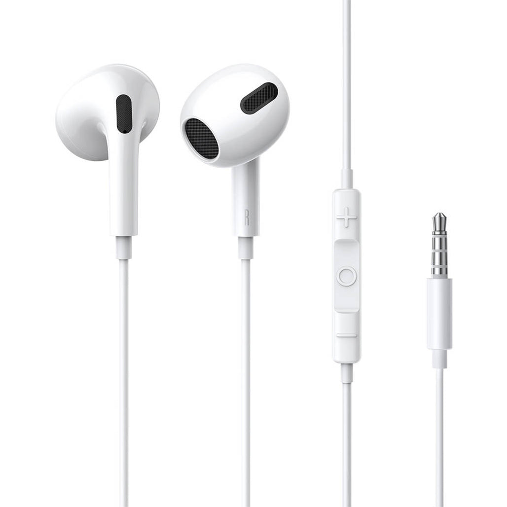 A Photo Of Baseus Earphone Encok - lateral in-ear Wired Earphone H17 - White