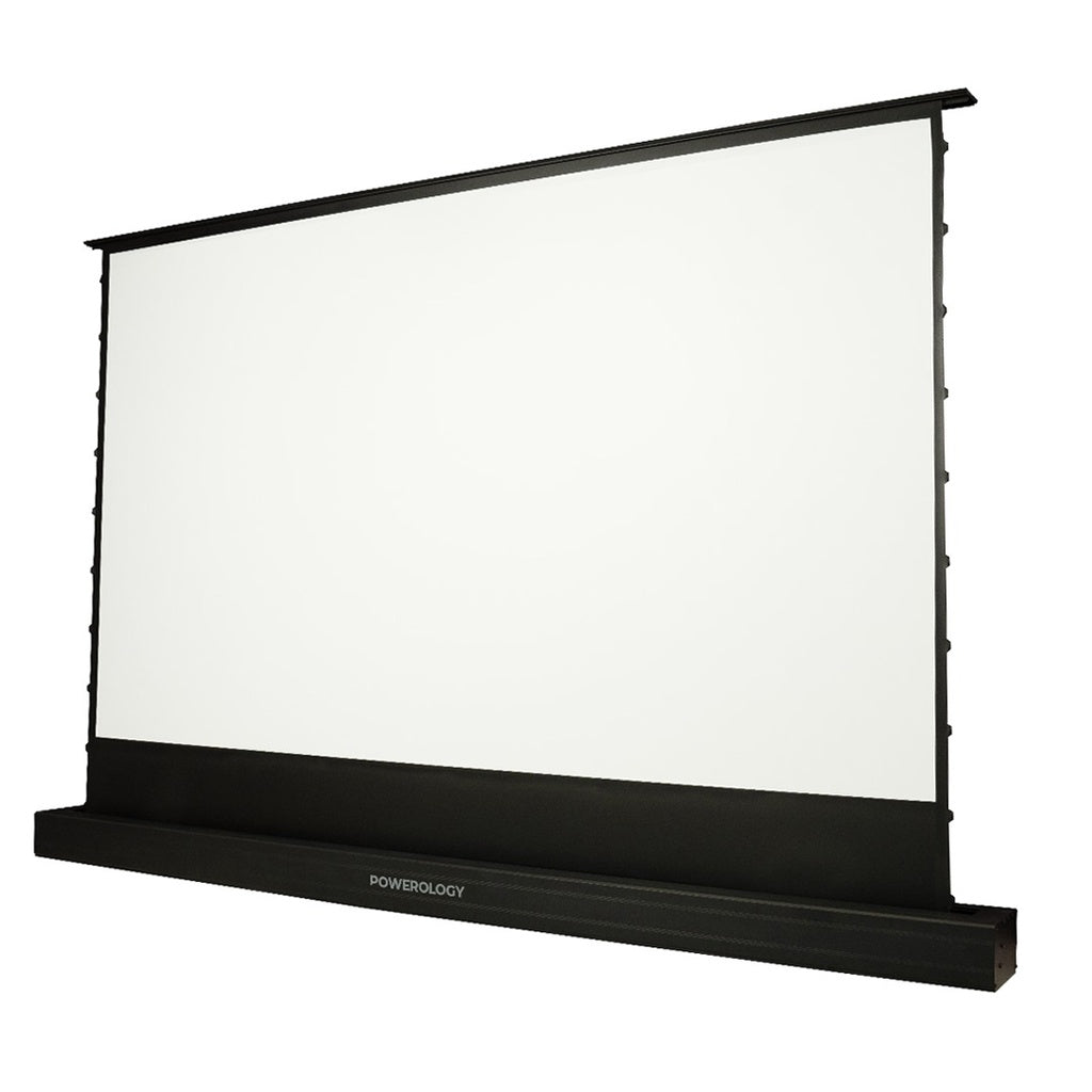 A Photo Of Powerology 100'Motorised Projector Screen - White | P100MPS