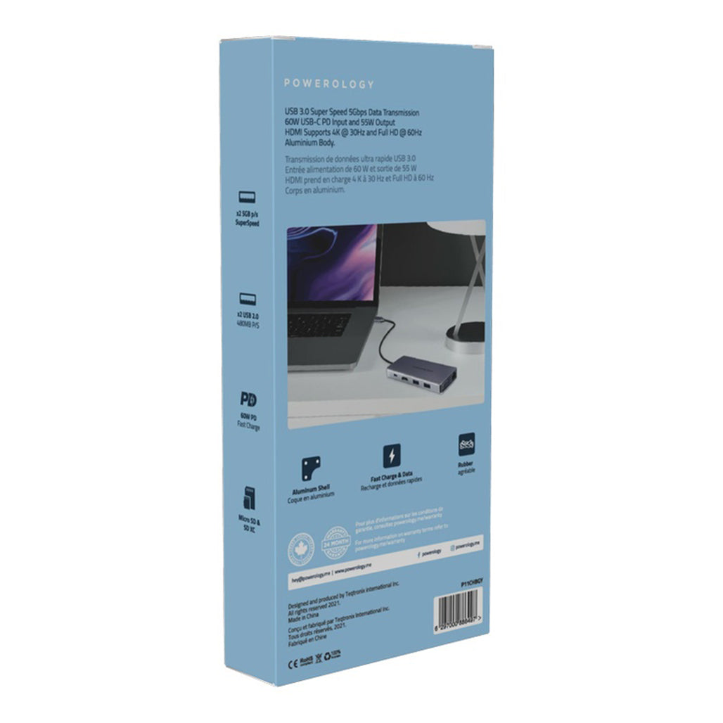 A Photo Of Powerology 11 in 1 USB-C VGA, Ethernet and HDMI Hub