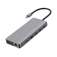 A Photo Of Powerology 13in1 USB-C Hub 4K HDMI Type-C 100W PD Ethernet USB SD MicroSD 3.5AUX | P131HBCGY