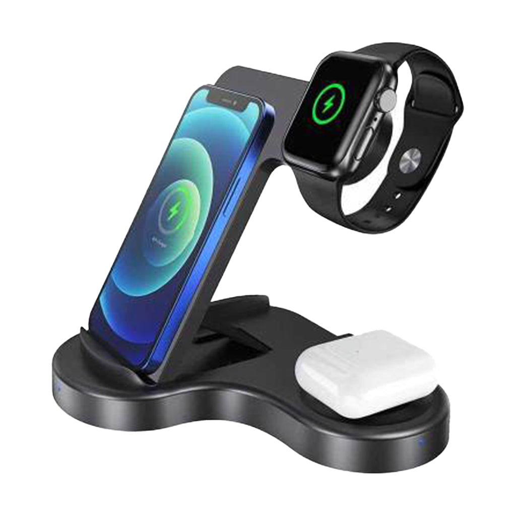 A Photo Of Powerology 3 in 1 Wireless Power-Stand Pro Charging Hub