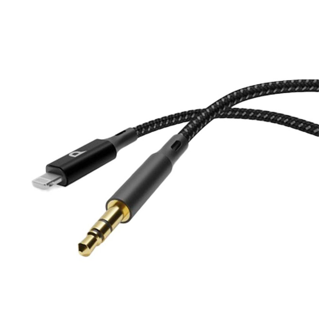 A Photo Of Powerology Braided AUX Lightning Audio Cable (1.2m/4ft)