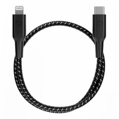 A Photo Of Powerology Braided USB-C Lightning Data & Fast Charge Cable - 30Cm / 0.98ft