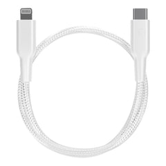 A Photo Of Powerology Braided USB-C Lightning Data & Fast Charge Cable - 30Cm / 0.98ft