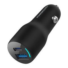 A Photo Of Powerology 35W PD + QC3.0 LED Dual Ports Car Charger