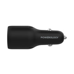 A Photo Of Powerology 65W PD + QC3.0 LED Dual Ports Car Charger