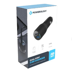 A Photo Of Powerology PD65W + PD20W + QC18W LED Triple Ports Car Charger