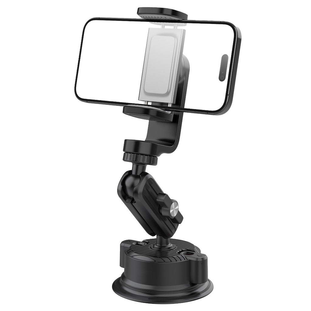 A Photo Of Porodo Dashboard Windshield Exterior Phone & Camera Mount | PD-3WFPM-BK