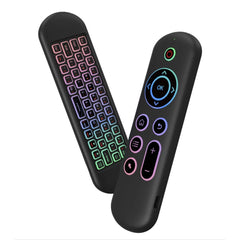 A Photo Of Porodo Air Mouse Remote Mini Keyboard | PD-ARMKB-BK