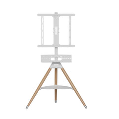 A Photo Of Porodo TV Stand Wooden Tripod | PD-ATVFTS-WH