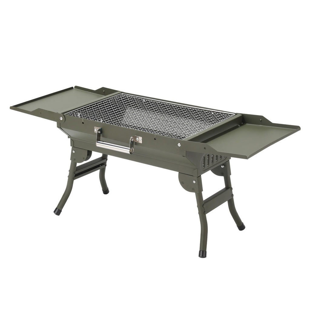 A Photo Of Porodo Lifestyle Camping Folding Charcoal Grill/Carbon Oven - Green | PD-LCFCGO-GN