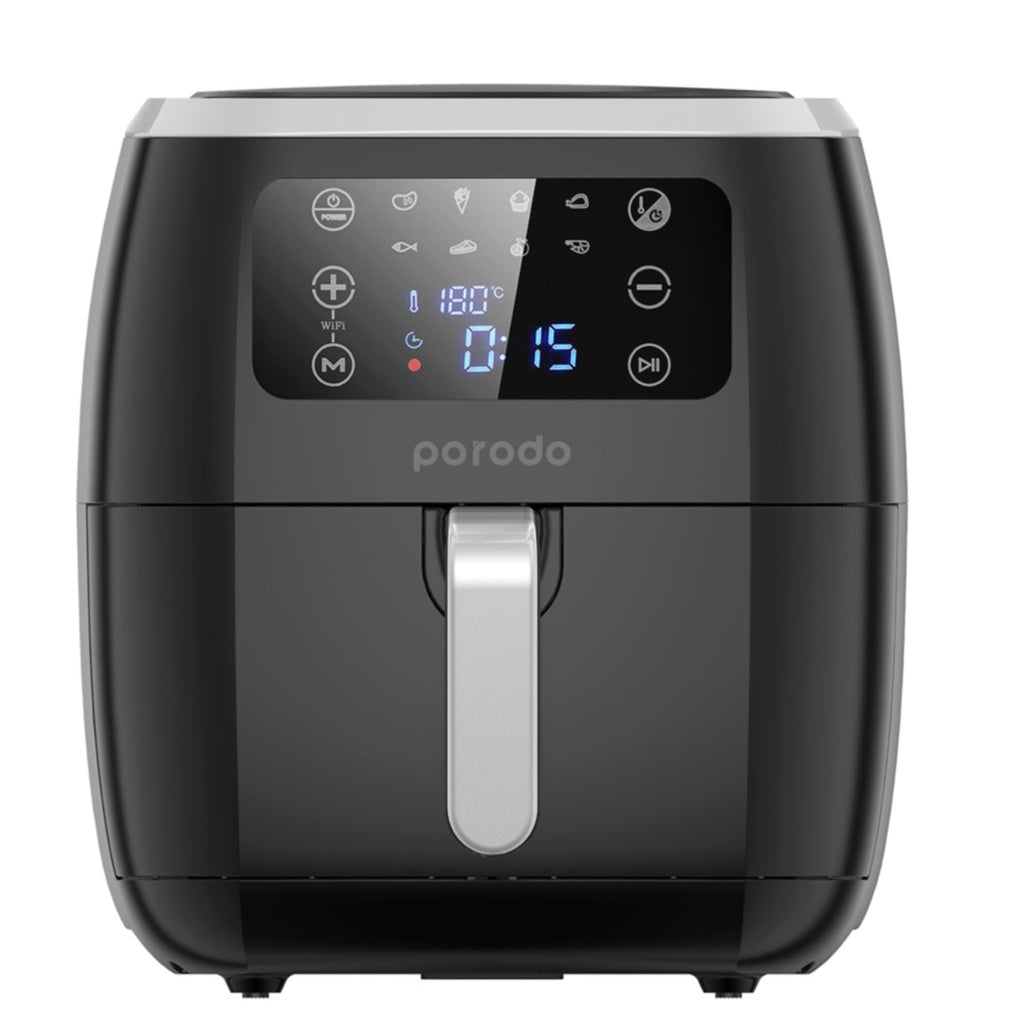 A Photo Of Porodo Lifestyle Smart Air Fryer with App Control 6L | PD-LSARFR2-BK