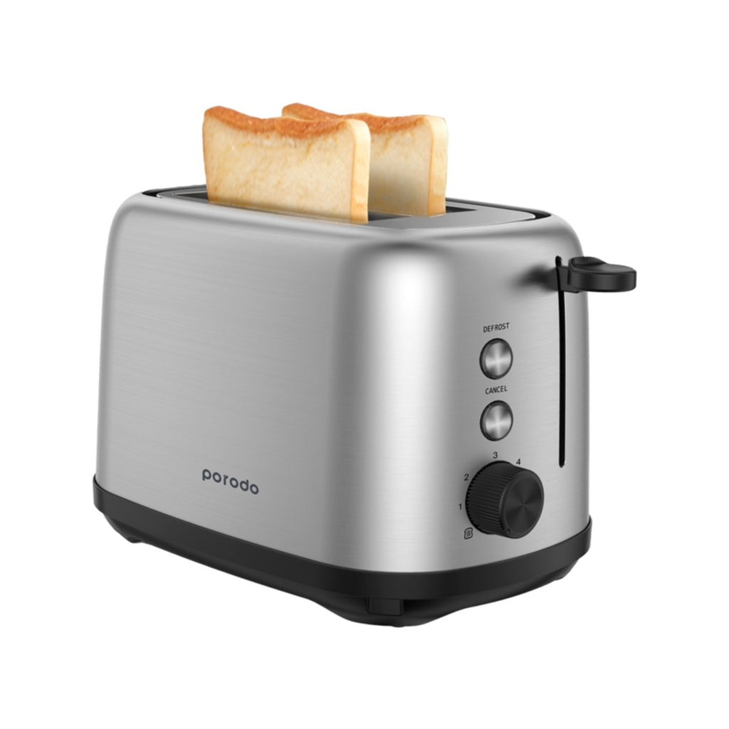 A Photo Of Porodo LifeStyle Golden Brown Toaster with Defrost Function 750W | PD-LSTST-BK