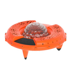 A Photo Of Porodo Soundtec Disco LED Light Floating Waterproof Speaker - Orange | PD-STDISCO-OG