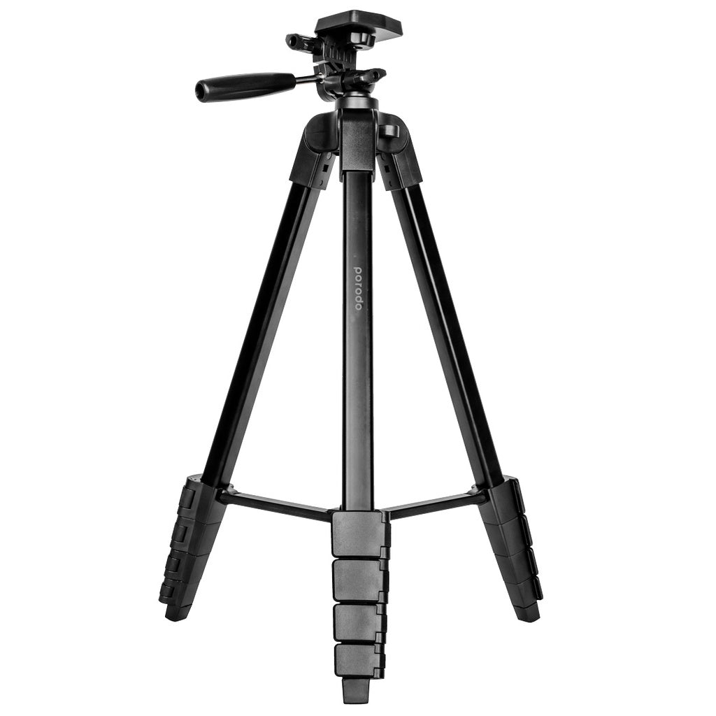 A Photo Of Porodo Professional Gimbal Tripod - Black | PD-TRPAL-BK