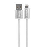 Porodo Woven 2.4A USB-A to Lightning Cable 1.2M - White | PD-W24AC2L-WH