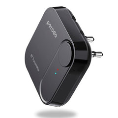 A Photo Of Porodo Wireless Bluetooth Audio Transmitter dual 3.5mm | PD-WBTAT-BK