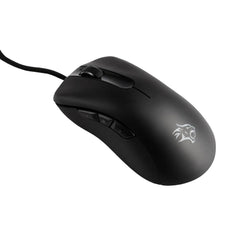 A Photo Of Porodo BlackHawk 8D Wired Gaming Mouse PWM3389 Sensor with TTC Switch | PDX318-BK