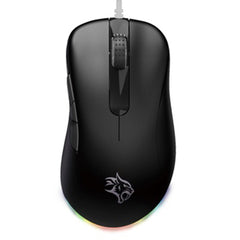 A Photo Of Porodo BlackHawk 8D Wired Gaming Mouse PWM3389 Sensor with TTC Switch | PDX318-BK