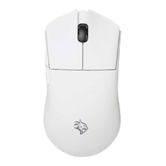 A Photo Of Porodo 3in1 Lightfeather 7D Gaming Mouse PMW3395 with TTC Switch - White | PDX319-WH