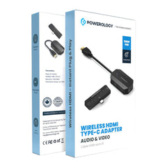 A Photo Of Powerology Wireless HDMI Type-C Adapter Audio & Video