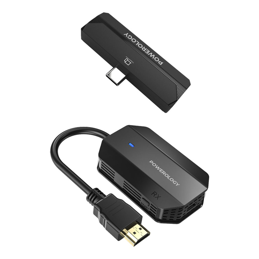 A Photo Of Powerology Wireless HDMI Type-C Adapter Audio & Video