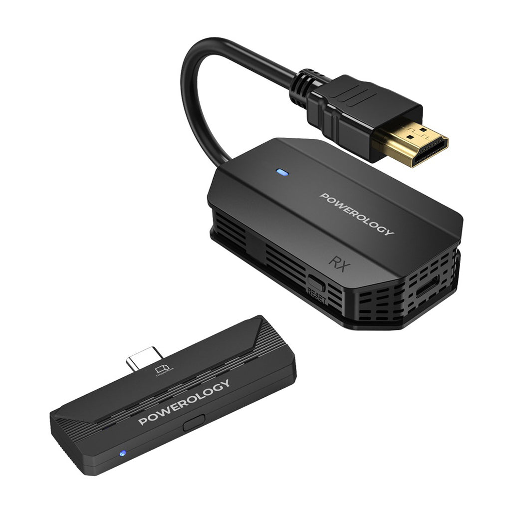 A Photo Of Powerology Wireless HDMI Type-C Adapter Audio & Video