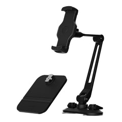 A Photo Of Powerology Adjustable Long Arm 360° Rotatable Suction Phone Holder | PLARSPHBK