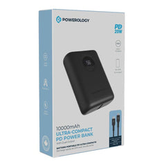 A Photo Of Powerology Power Bank 10000 mAh with MFi 0.9 m USB-C to Lightning Cable