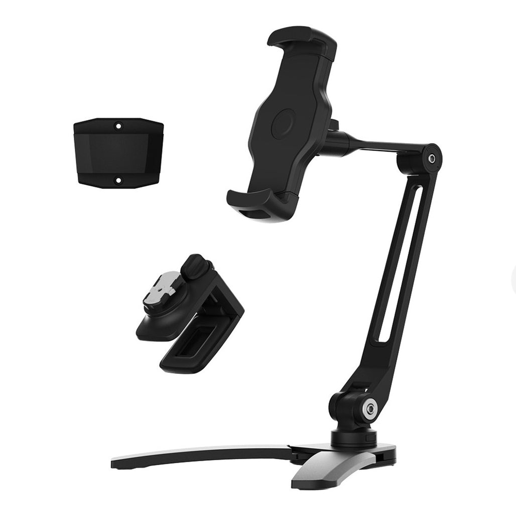 A Photo Of Powerology Solid Alloy Aluminum 360° Rotatable Suction Phone Holder | PSARSPHBK