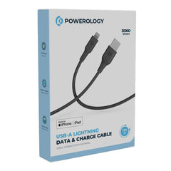 A Photo Of Powerology PVC Mfi Cable USB-A to Lightning 1.2M