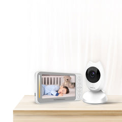 A Photo Of Powerology Smart Cam Baby Monitor Two-Way Audio & Smart Sensors