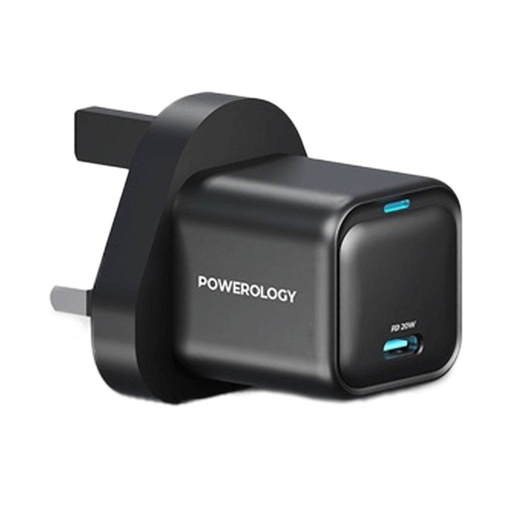 A Photo Of Powerology 20W Single C Port PD Charger UK