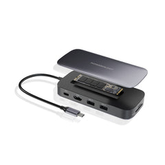 A Photo Of Powerology 512GB USB-C Hub & SSD Drive All-in-one Connectivity & Storage PD 100W