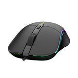 Porodo Gaming Mouse 7D Wired - 6 Breathing RGB