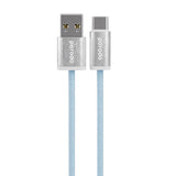 Porodo Woven 3A USB-A to Type-C Cable 1.2M - Blue | PD-WV3AC1-BU
