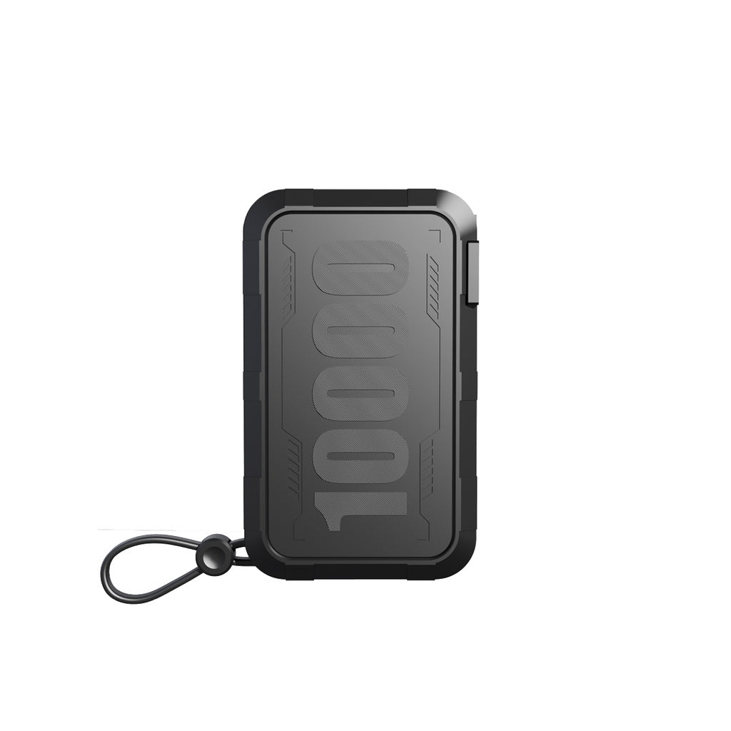 A Photo Of Porodo 10000mAh Wall Charger Power Bank - Black | PD-PBFCH051-BK