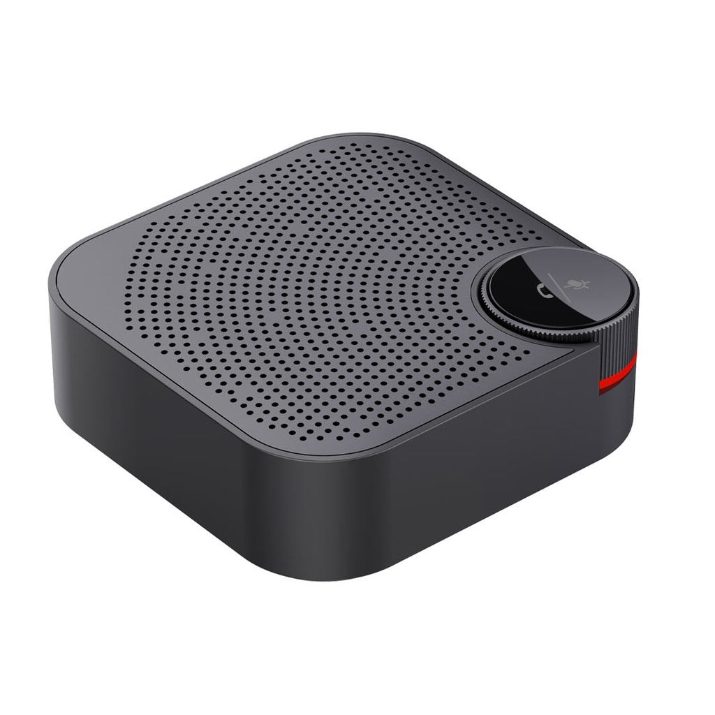 A Photo Of Porodo Bluetooth Conference Speaker with 3M Talking Distance - Black | PD-BCNFS-BK