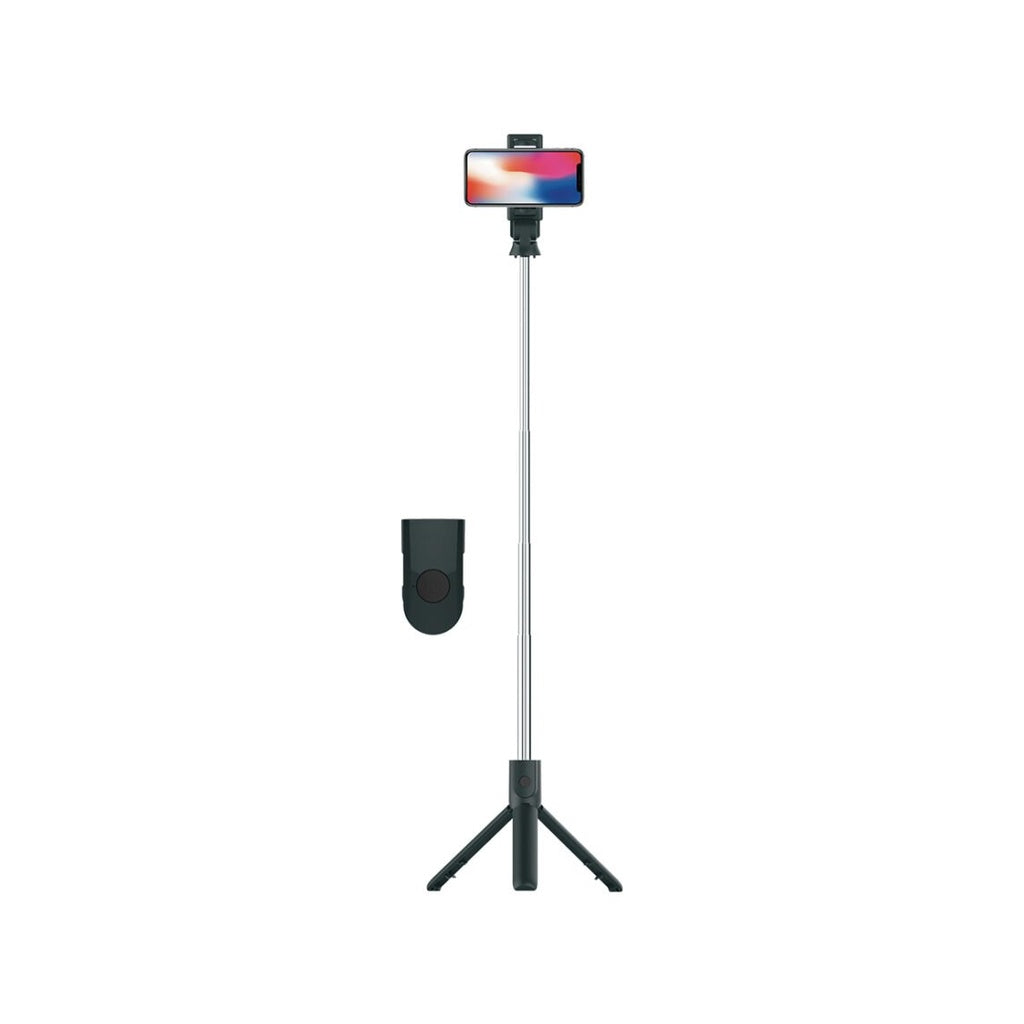 A Photo Of Porodo Bluetooth Selfie Stick with Tripod Stand & Detachable Remote Shutter | PD-UBTSV3-BK