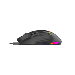 A Photo Of Porodo Gaming 8D RGB Wired Mouse DPI 7200 - Black | PDX321