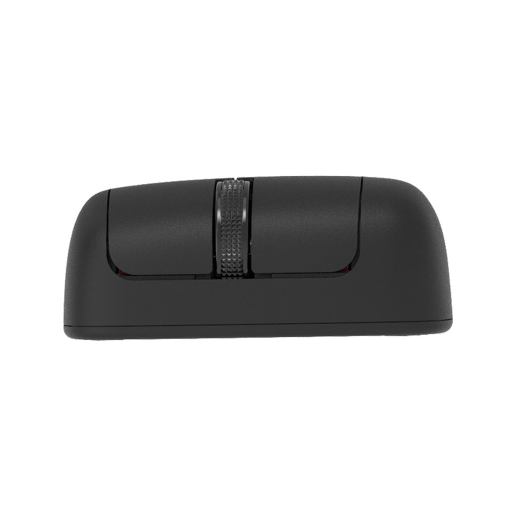 A Photo Of Porodo Wireless Horizontal Mouse DPI 2000 - Black | PD-WHRMS-BK