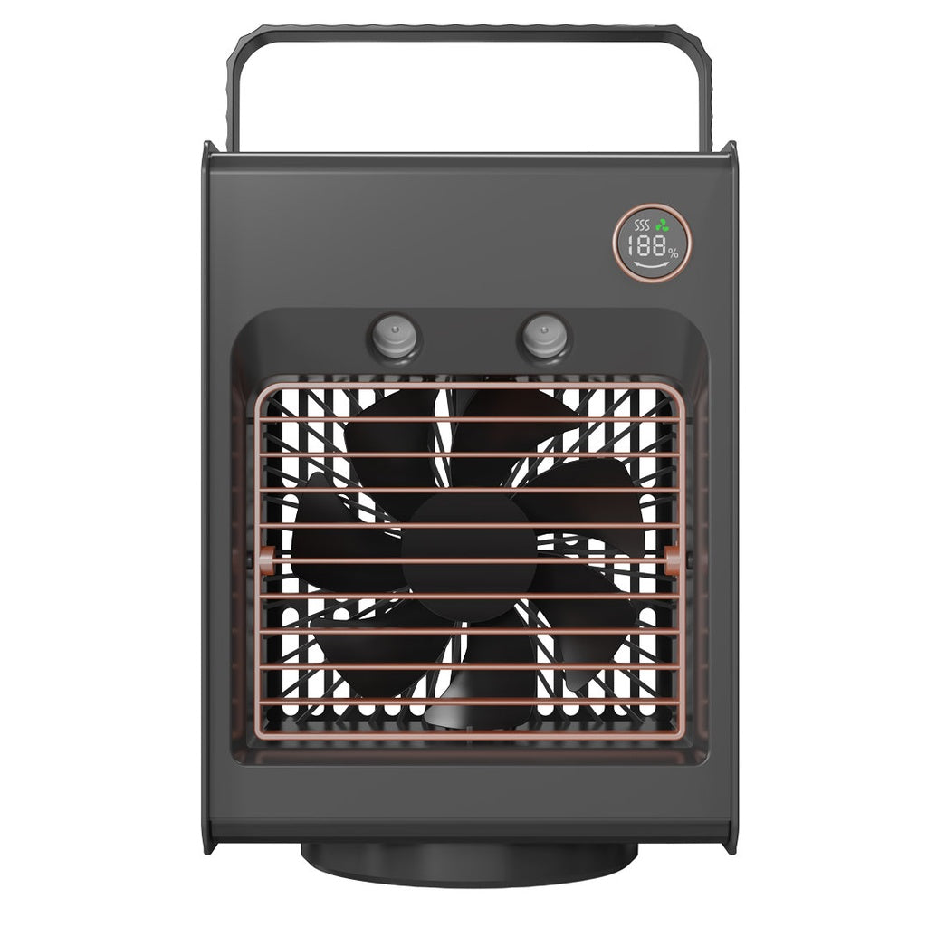 A Photo Of Porodo Lifestyle Air & Mist Portable Cooling Fan With Night Light