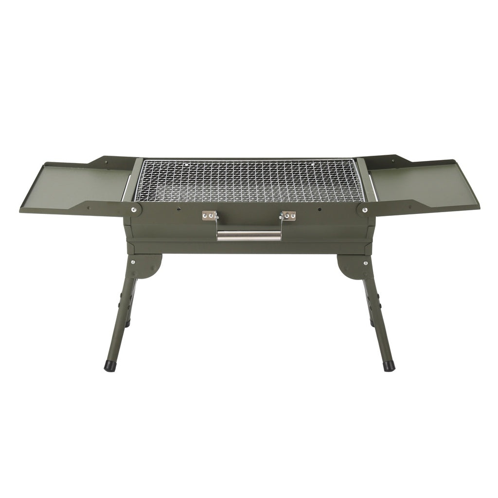 A Photo Of Porodo Lifestyle Camping Folding Charcoal Grill/Carbon Oven - Green | PD-LCFCGO-GN