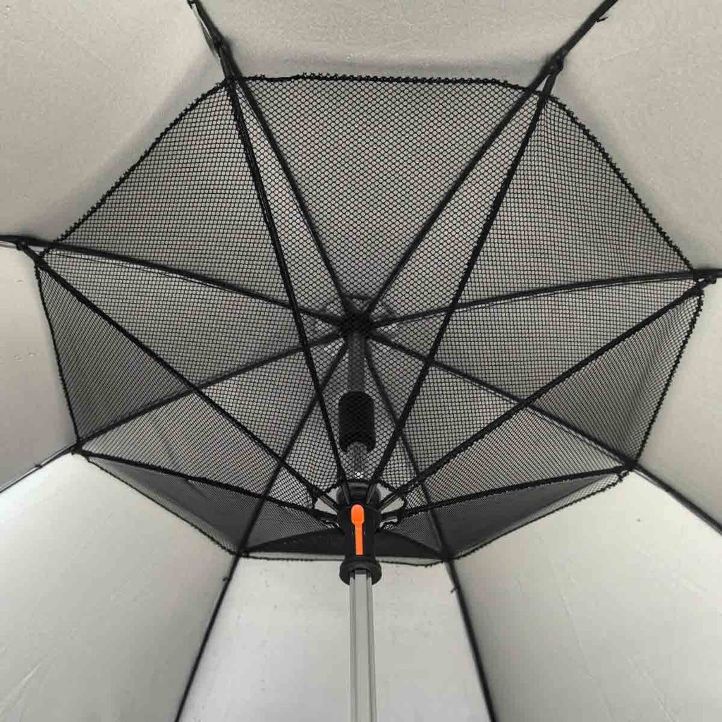 A Photo Of Porodo Lifestyle Cool Mist Umbrella Built-in-Fan and Hydrating Mist - Black | PD-LFST029-BK