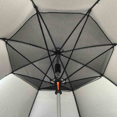 A Photo Of Porodo Lifestyle Cool Mist Umbrella Built-in-Fan and Hydrating Mist - Black | PD-LFST029-BK